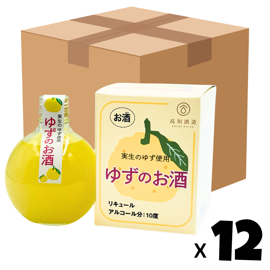 高知酒造 送禮之選 | 実生柚子酒 (浮玉裝)| 原箱12支